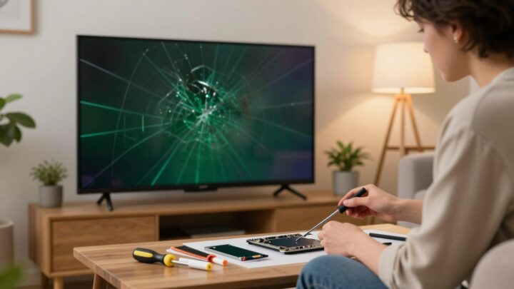 Como Consertar TV com Defeito em Casa: Guia para Tela Trincada, Manchas e Linha