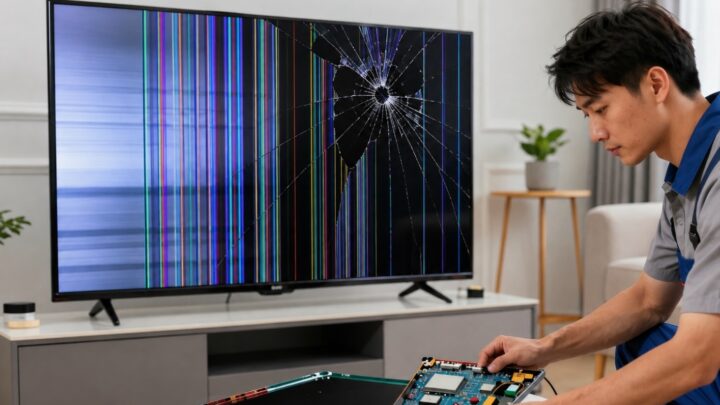 Tela da TV queimada: Como identificar o problema e o que fazer?