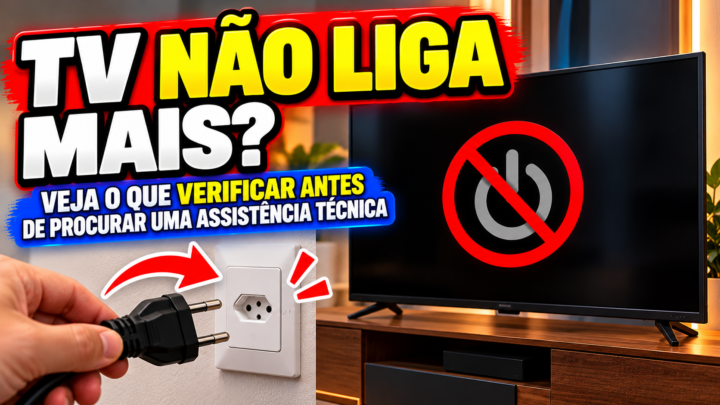 TV não liga mais? Veja o que verificar antes de procurar uma assistência técnica